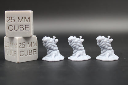 Necrotic Gooey Slime Ooze Gelatinous Undead  x3 32mm Miniature Dnd Skirmish