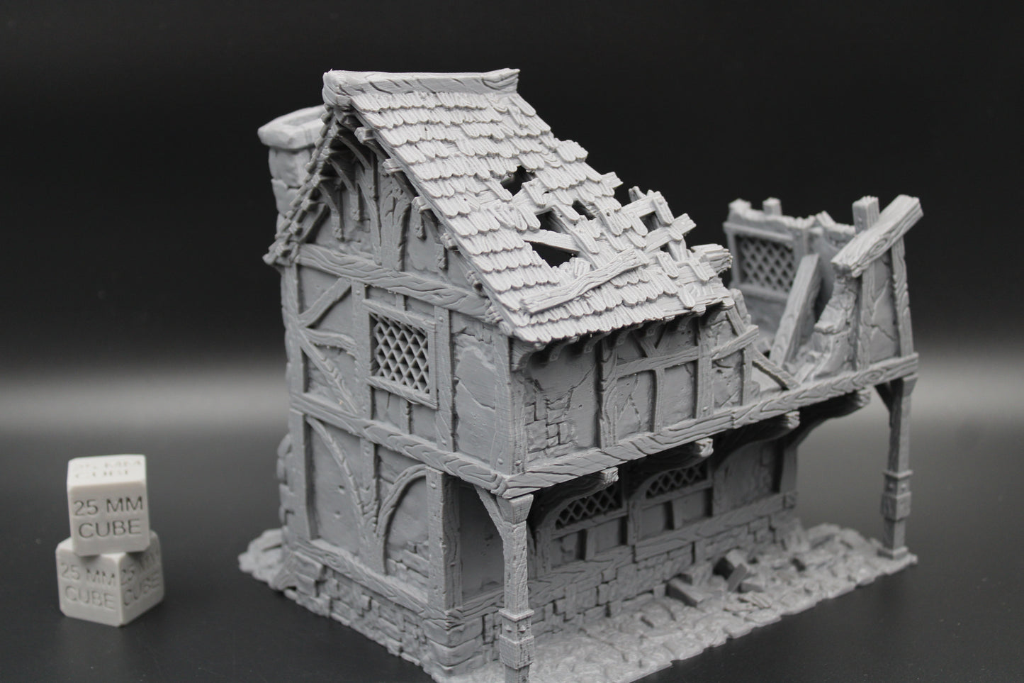 Tabletop Terrain Blacksmith House Ruins Dnd RPG wargame skirmish 28mm