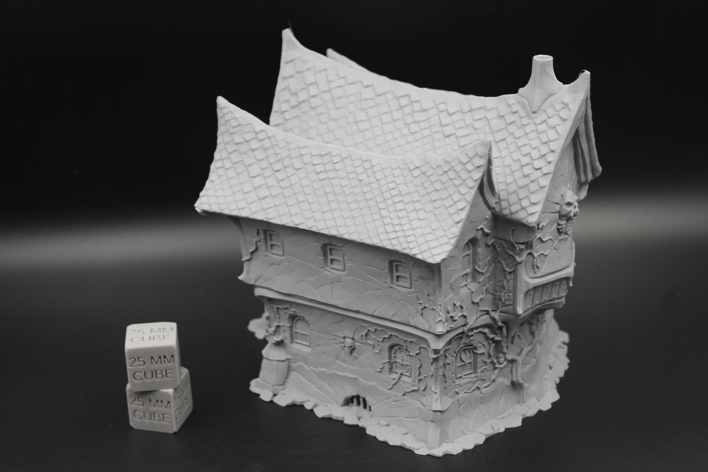 Tabletop Terrain Manor Estate House Haunted Dnd RPG wargame skirmish 28mm Spider