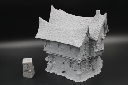Tabletop Terrain Manor Estate House Haunted Dnd RPG wargame skirmish 28mm Spider