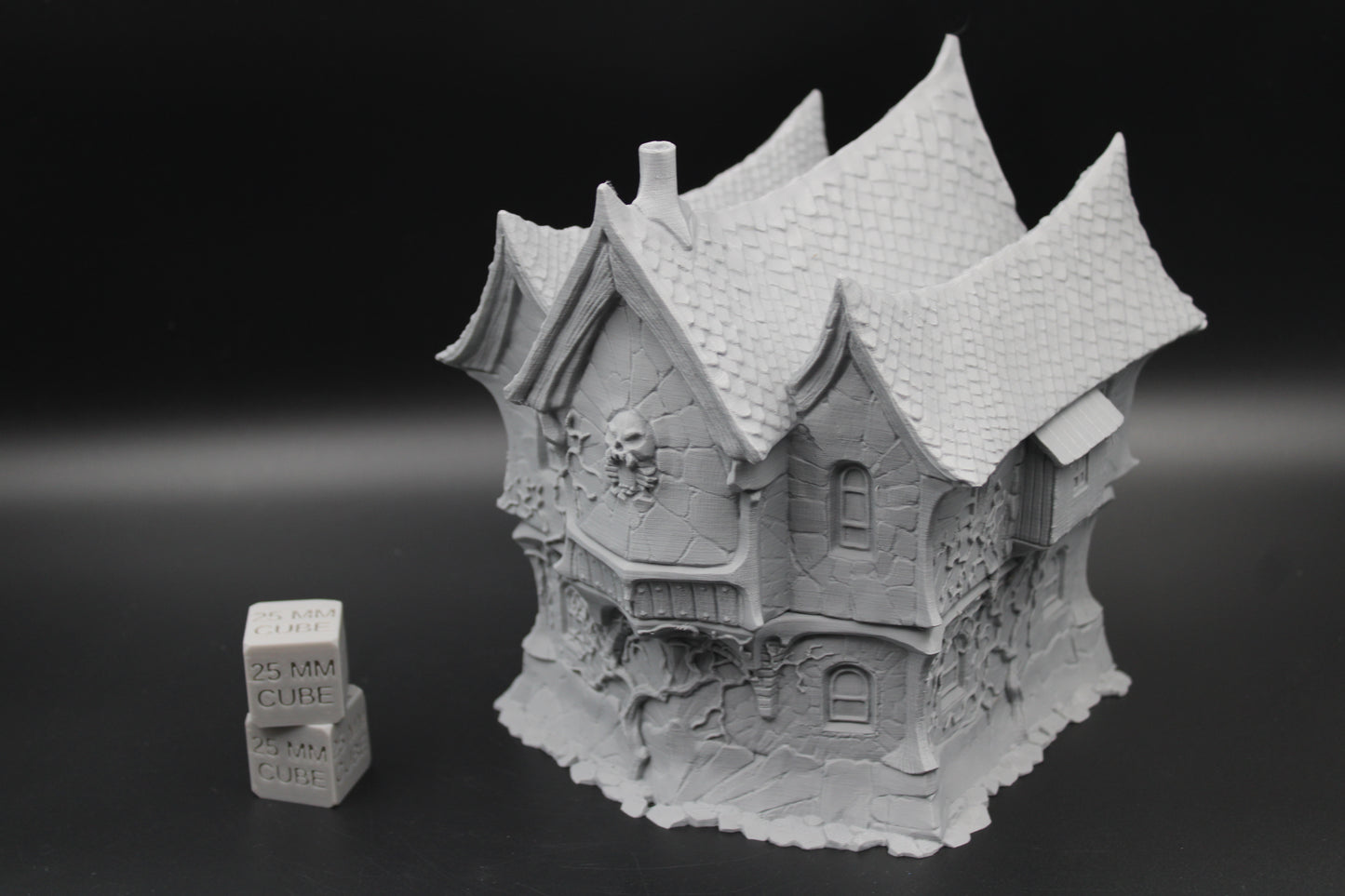 Tabletop Terrain Manor Estate House Haunted Dnd RPG wargame skirmish 28mm Spider
