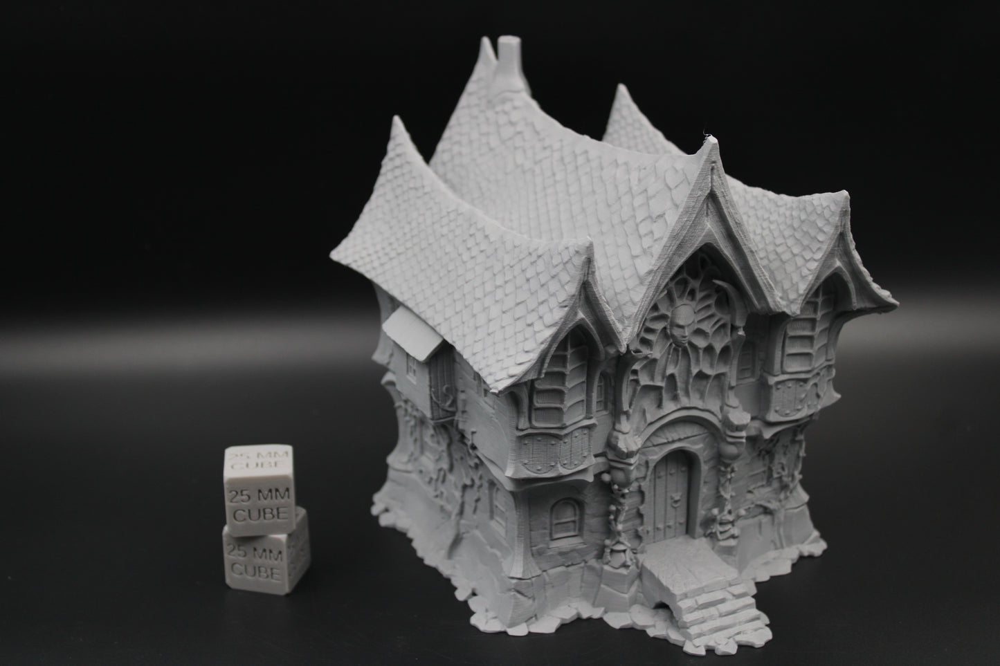 Tabletop Terrain Manor Estate House Haunted Dnd RPG wargame skirmish 28mm Spider