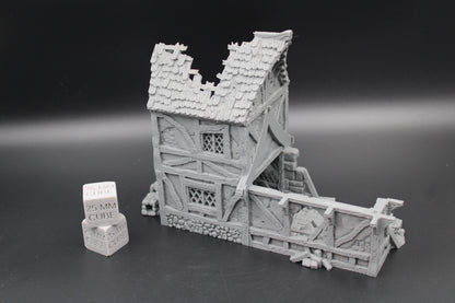 Tabletop Terrain Ruins Cottage House 2 Story Dnd RPG wargame skirmish 28mm