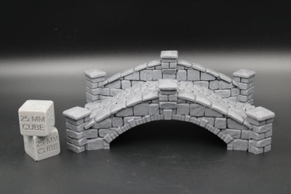Tabletop Terrain Fantasy Wide Bridge Dnd RPG Wargame Skirmish 28mm