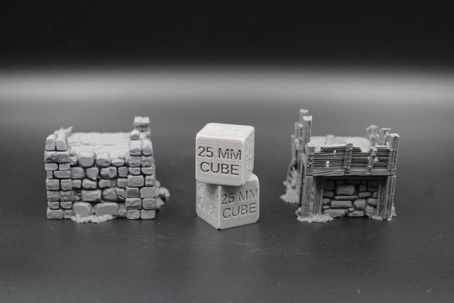 Tabletop Terrain Fantasy Ruin Section Platform Pair Dnd RPG Wargame Skirmish 28mm