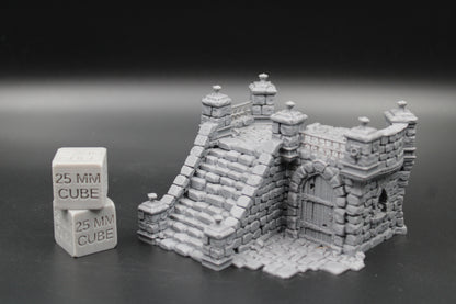 Tabletop Terrain Fantasy Ruin Section Manor Estate Dnd RPG Wargame Skirmish 28mm