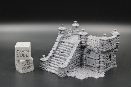 Tabletop Terrain Fantasy Ruin Section Manor Estate Dnd RPG Wargame Skirmish 28mm