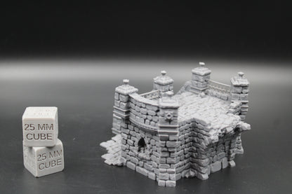 Tabletop Terrain Fantasy Ruin Section Manor Estate Dnd RPG Wargame Skirmish 28mm