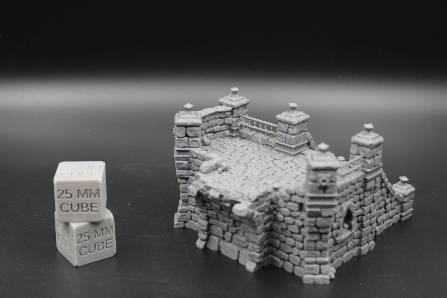 Tabletop Terrain Fantasy Ruin Section Manor Estate Dnd RPG Wargame Skirmish 28mm