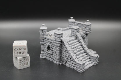 Tabletop Terrain Fantasy Ruin Section Manor Estate Dnd RPG Wargame Skirmish 28mm
