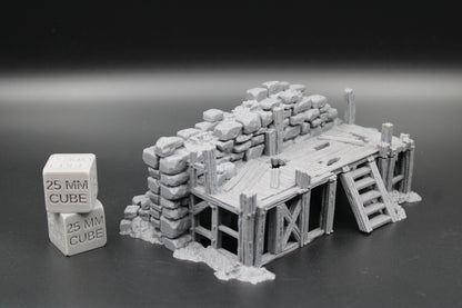 Tabletop Terrain Fantasy Ruin Section Platform Dnd RPG Wargame Skirmish 28mm