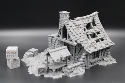 Tabletop Terrain Fantasy Blacksmith Forge Ruin Dnd RPG Wargame Skirmish 28mm