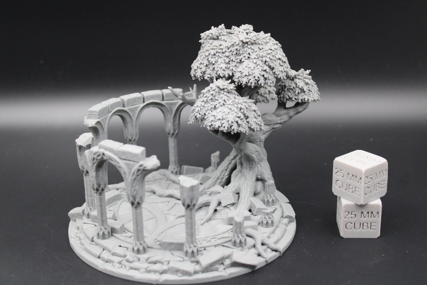 Tabletop Terrain Celestial Temple Ruin Tree Elven Dnd RPG wargame skirmish 28mm