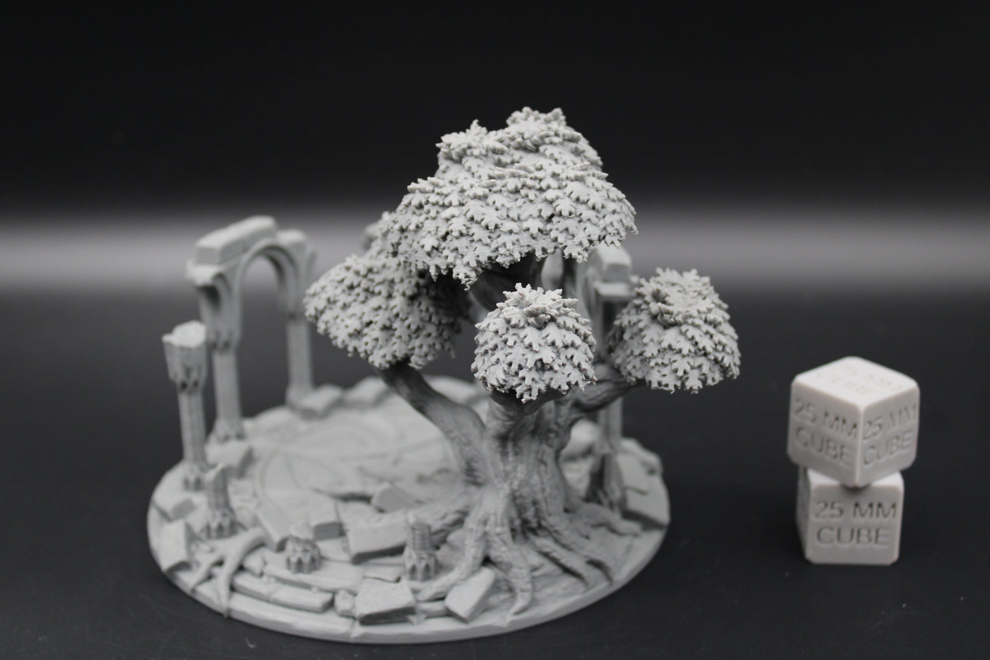 Tabletop Terrain Celestial Temple Ruin Tree Elven Dnd RPG wargame skirmish 28mm