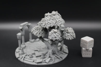 Tabletop Terrain Celestial Temple Ruin Tree Elven Dnd RPG wargame skirmish 28mm