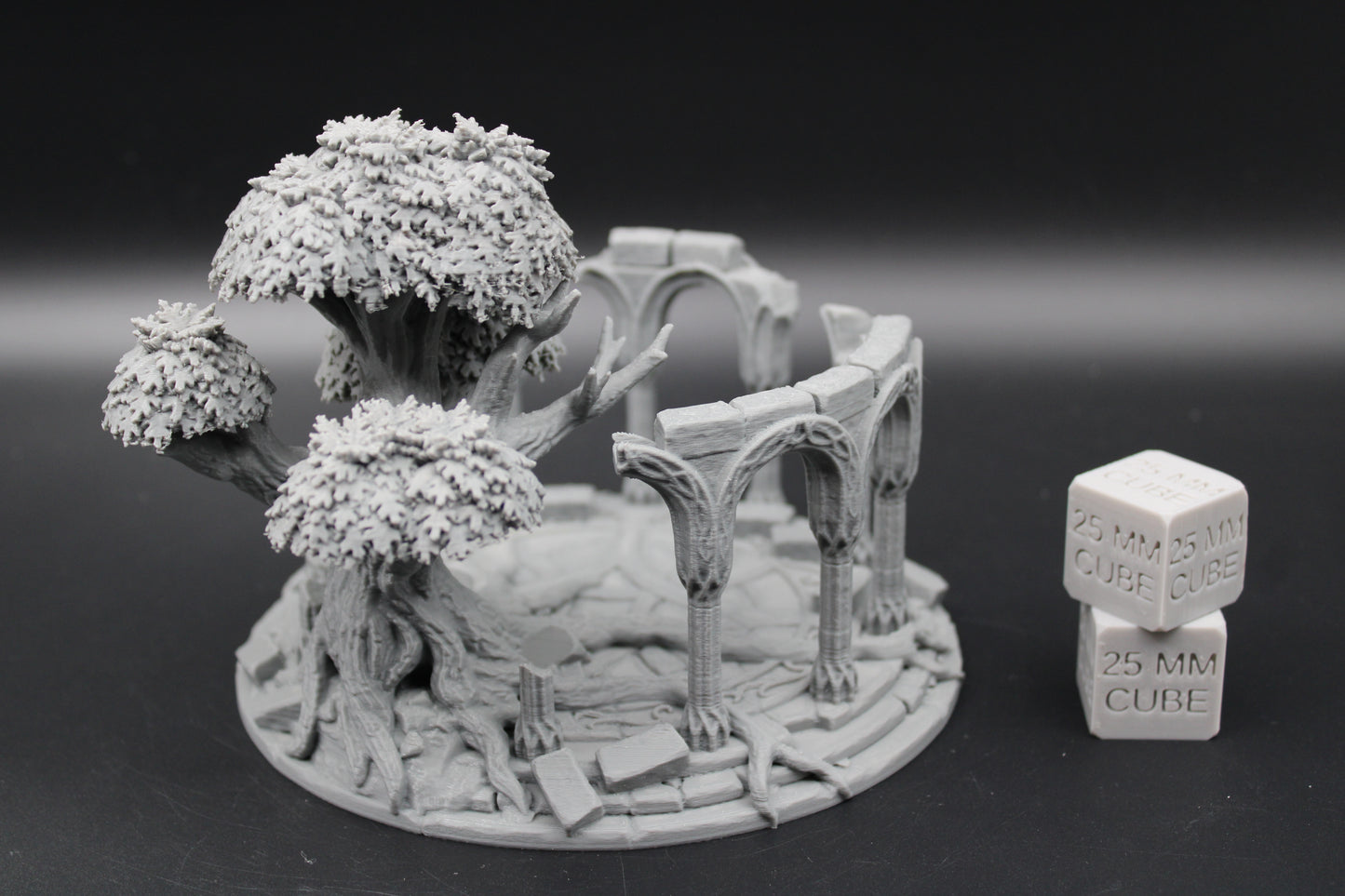 Tabletop Terrain Celestial Temple Ruin Tree Elven Dnd RPG wargame skirmish 28mm