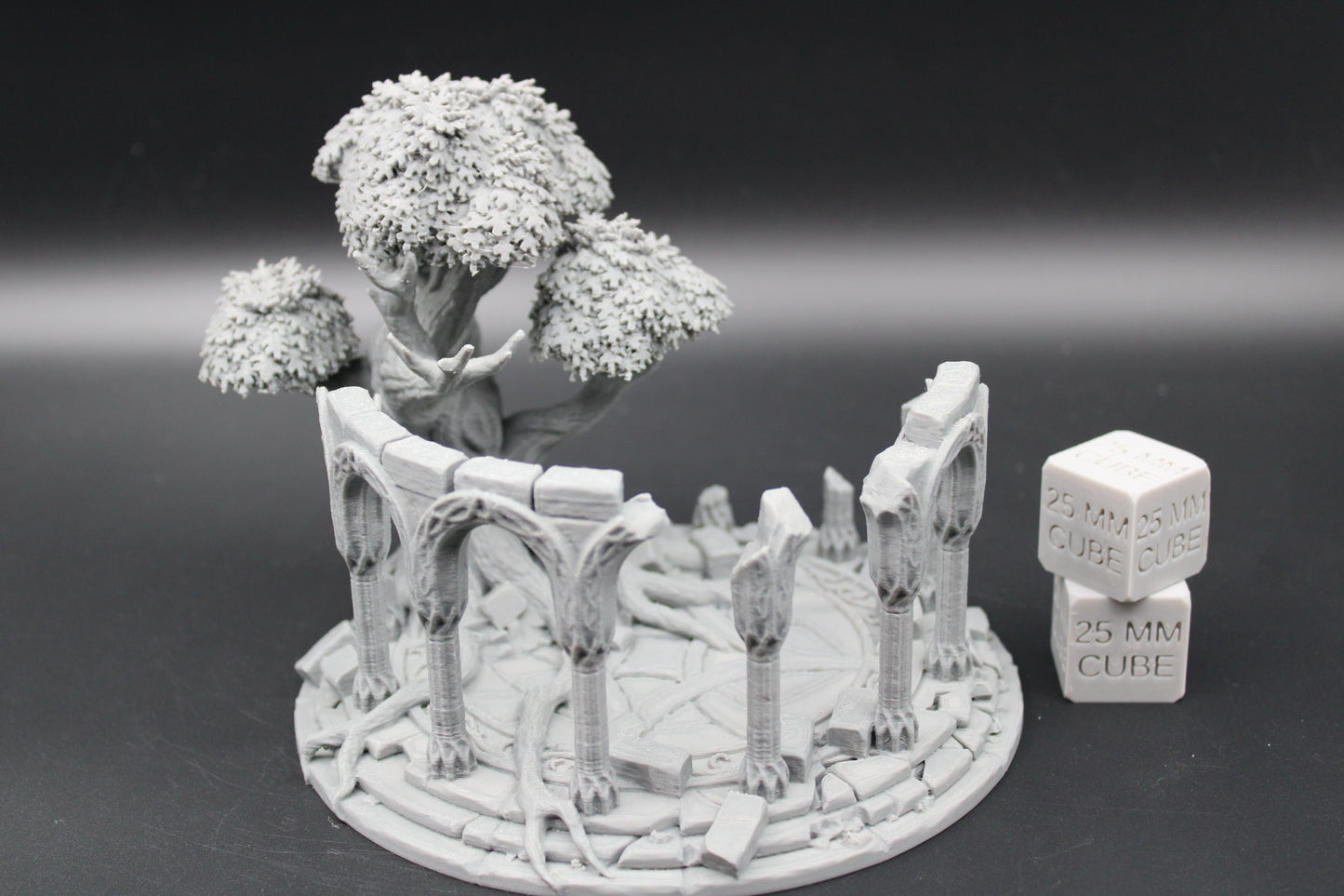 Tabletop Terrain Celestial Temple Ruin Tree Elven Dnd RPG wargame skirmish 28mm