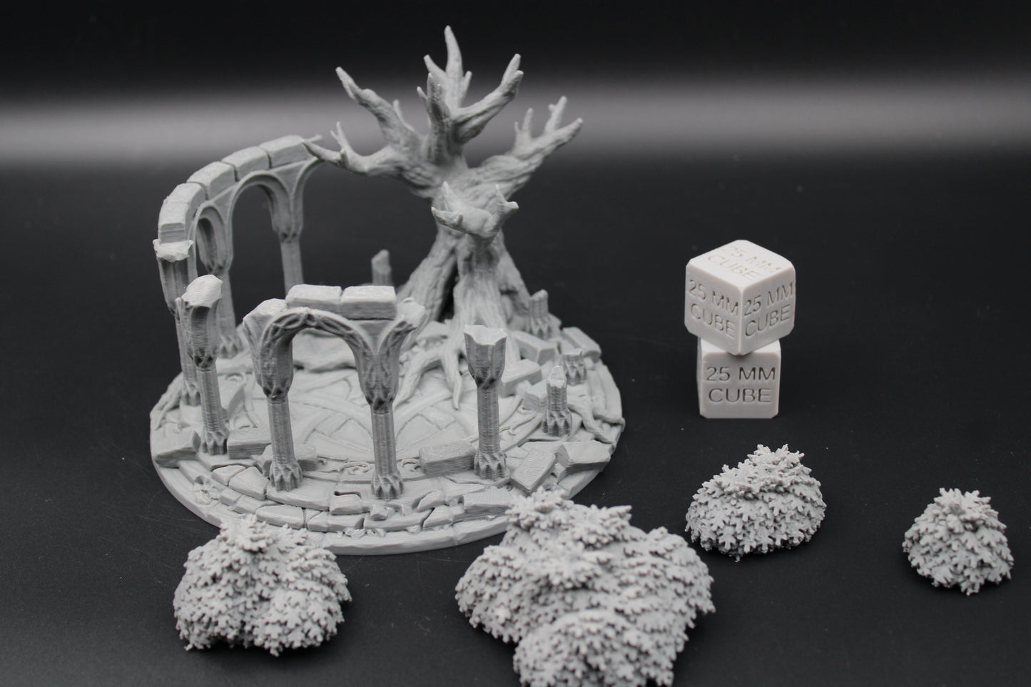 Tabletop Terrain Celestial Temple Ruin Tree Elven Dnd RPG wargame skirmish 28mm