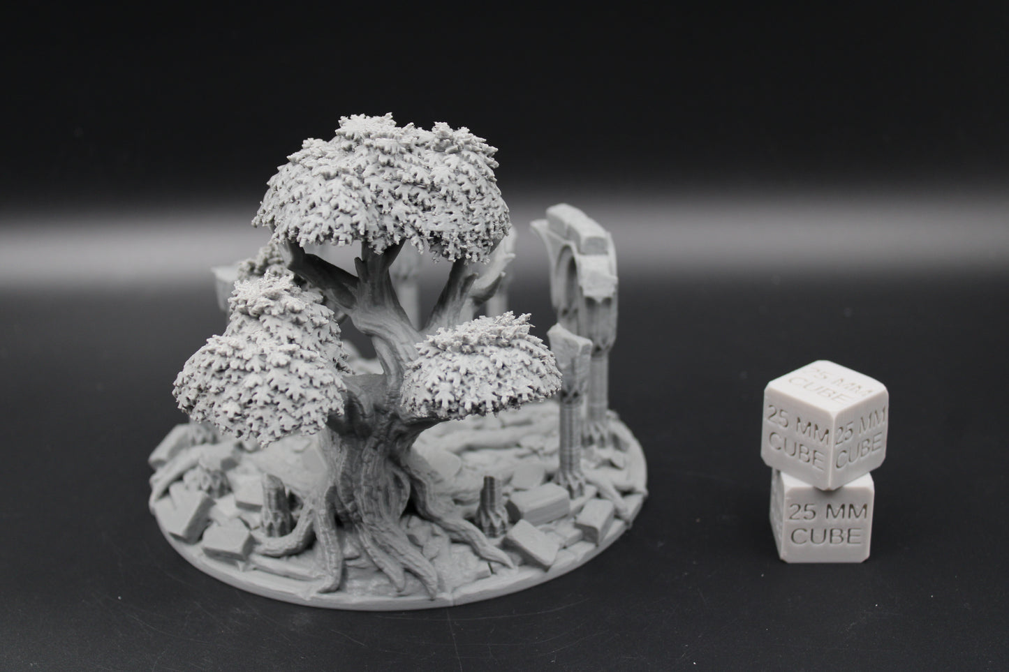 Tabletop Terrain Celestial Temple Rubble Ruin Tree Elven Dnd RPG wargame skirmish 28mm