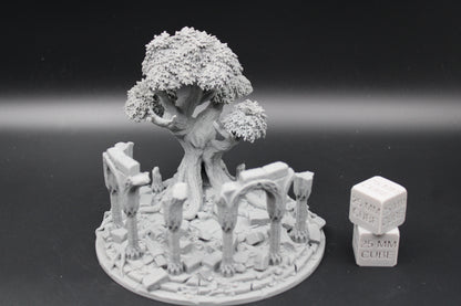 Tabletop Terrain Celestial Temple Rubble Ruin Tree Elven Dnd RPG wargame skirmish 28mm