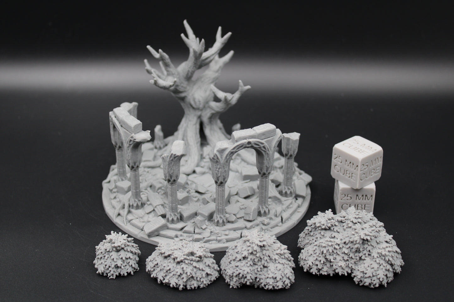 Tabletop Terrain Celestial Temple Rubble Ruin Tree Elven Dnd RPG wargame skirmish 28mm