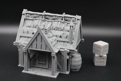 Tabletop Terrain Fantasy Ale Wine Storehouse Warehouse Dnd RPG wargame skirmish 28mm