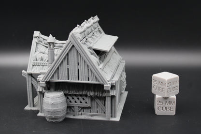 Tabletop Terrain Fantasy Ale Wine Storehouse Warehouse Dnd RPG wargame skirmish 28mm