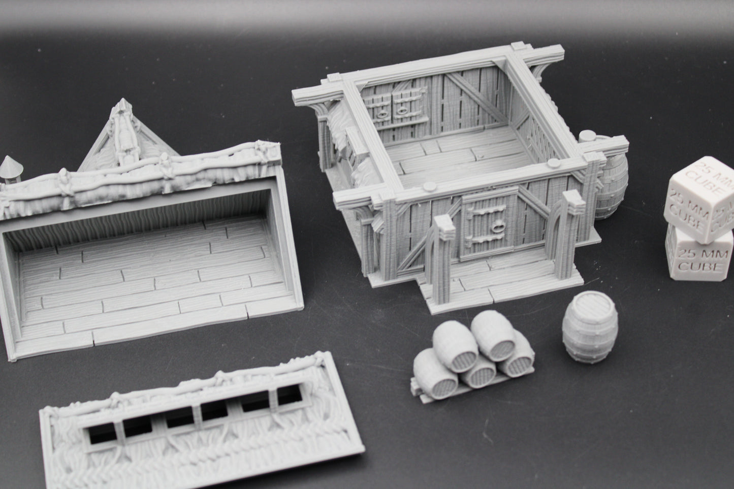 Tabletop Terrain Fantasy Ale Wine Storehouse Warehouse Dnd RPG wargame skirmish 28mm