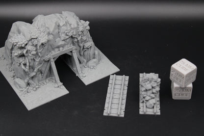 Tabletop Terrain Fantasy Mine Entrance Dnd RPG wargame skirmish 28-32mm