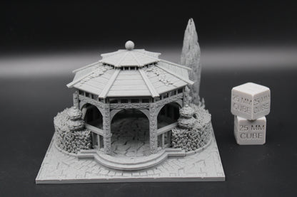 Tabletop Terrain Fantasy Plaza Gazebo Dnd RPG wargame skirmish 28mm