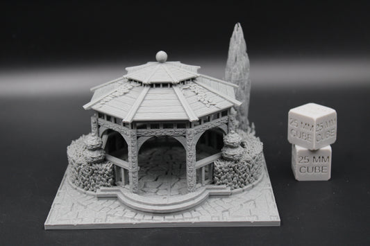 Tabletop Terrain Fantasy Plaza Gazebo Dnd RPG wargame skirmish 28mm
