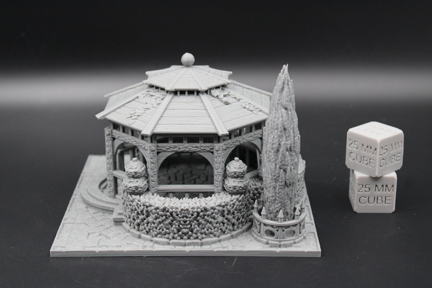 Tabletop Terrain Fantasy Plaza Gazebo Dnd RPG wargame skirmish 28mm