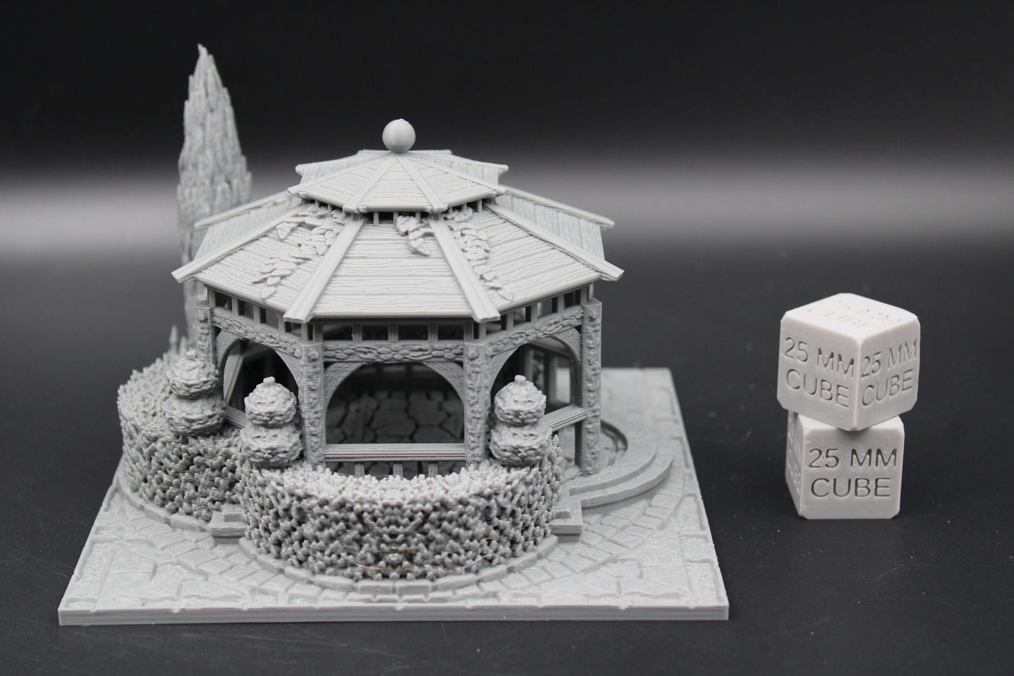 Tabletop Terrain Fantasy Plaza Gazebo Dnd RPG wargame skirmish 28mm