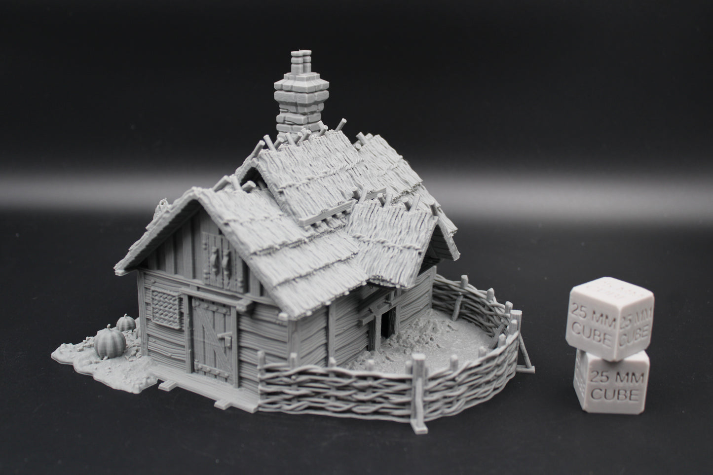 Tabletop Terrain Fantasy Farm Barn Pig Sty Chicken Coop Dnd RPG wargame skirmish 28mm