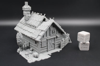 Tabletop Terrain Fantasy Farm Barn Pig Sty Chicken Coop Dnd RPG wargame skirmish 28mm
