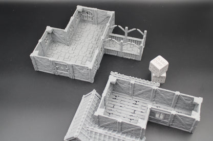 Tabletop Terrain Plaster Cob House 6of19 Town City Dnd RPG wargame skirmish 32mm