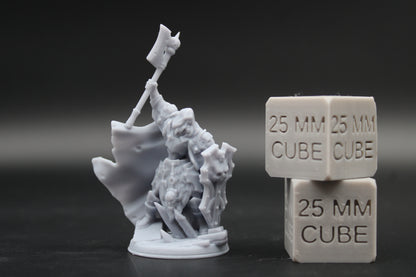 Death Knight Warrior Fighter Axe Shield 32mm Miniature Dnd Skirmish
