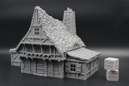 Tabletop Terrain Fantasy Farmhouse Manor Estate House Dnd RPG wargame skirmish 28mm
