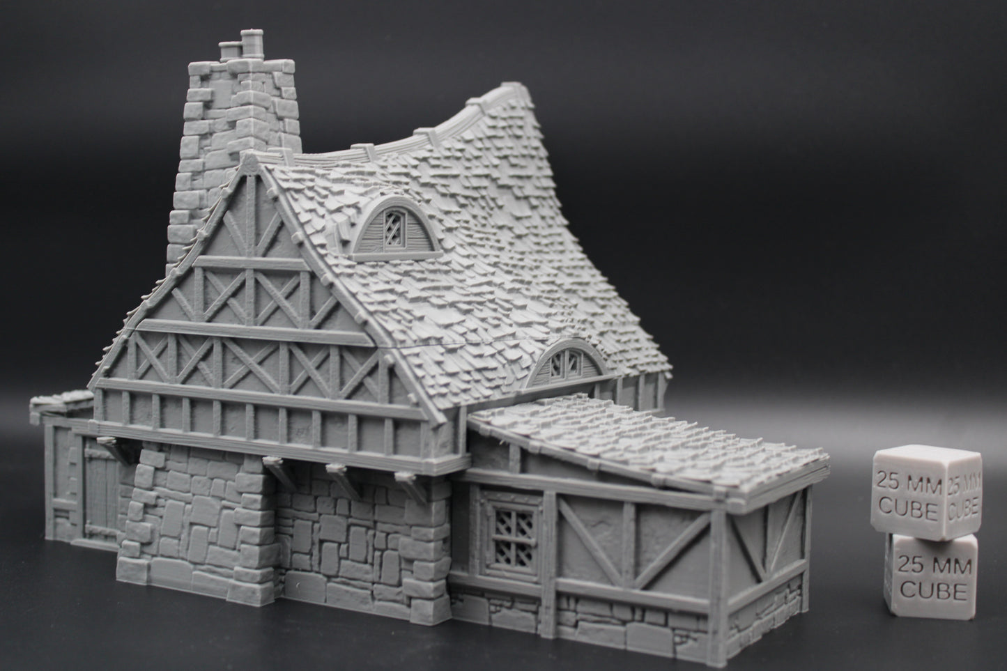Tabletop Terrain Fantasy Farmhouse Manor Estate House Dnd RPG wargame skirmish 28mm