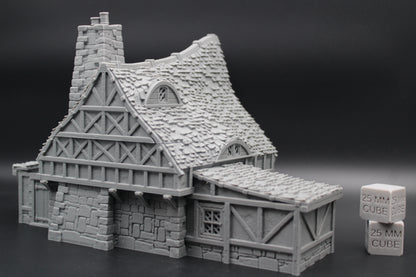 Tabletop Terrain Fantasy Farmhouse Manor Estate House Dnd RPG wargame skirmish 28mm