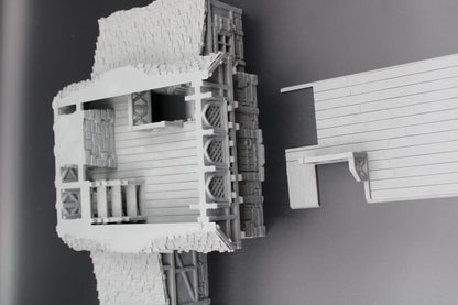 Tabletop Terrain Fantasy Farmhouse Manor Estate House Dnd RPG wargame skirmish 28mm