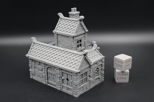 Tabletop Terrain Plaster Stone House 3of19 Town City Dnd RPG wargame skirmish 28mm