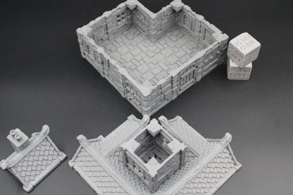 Tabletop Terrain Plaster Stone House 3of19 Town City Dnd RPG wargame skirmish 28mm
