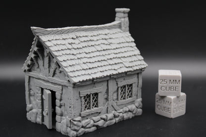 Tabletop Terrain Tiny Cottage House Dnd RPG wargame skirmish 28mm