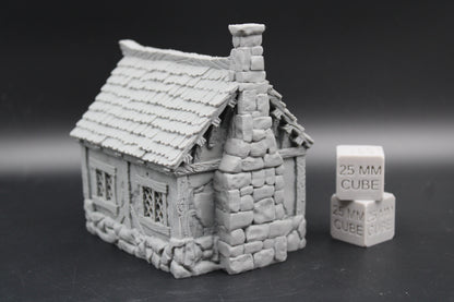 Tabletop Terrain Tiny Cottage House Dnd RPG wargame skirmish 28mm