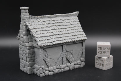 Tabletop Terrain Tiny Cottage House Dnd RPG wargame skirmish 28mm
