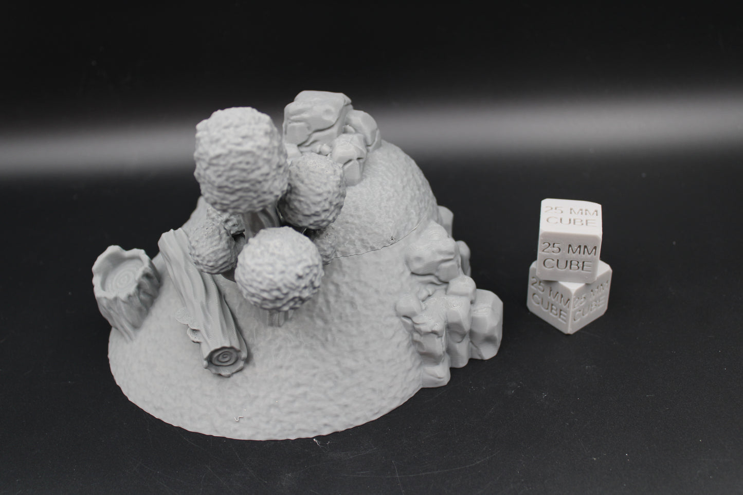 Burial Mound Barrow Tomb Forest Tree 28mm skirmish rpg wargame terrain tabletop
