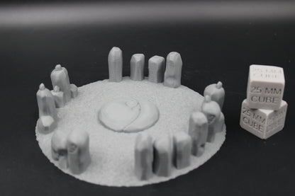 Short Henge Cairn Rock Stone Circle Sacred 28mm skirmish rpg wargame terrain tabletop