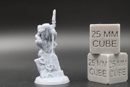 Goblin Warband Minion Warrior Fighter Grunt Spear 2of3 32mm Miniature Dnd Skirmish
