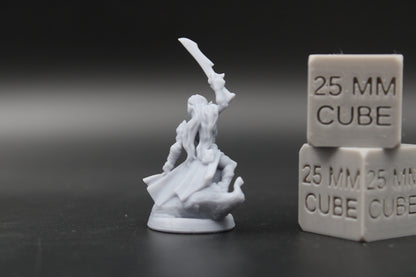 Wood Elf Warband Minion Warrior Fighter Grunt Sword 3of3 32mm Miniature Dnd Skirmish